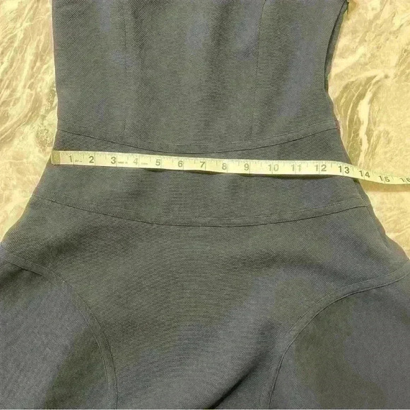 Armani Exchange Women's V Neck Fit And Flare Dress Navy Blue Size 2 - Picture 6 of 10